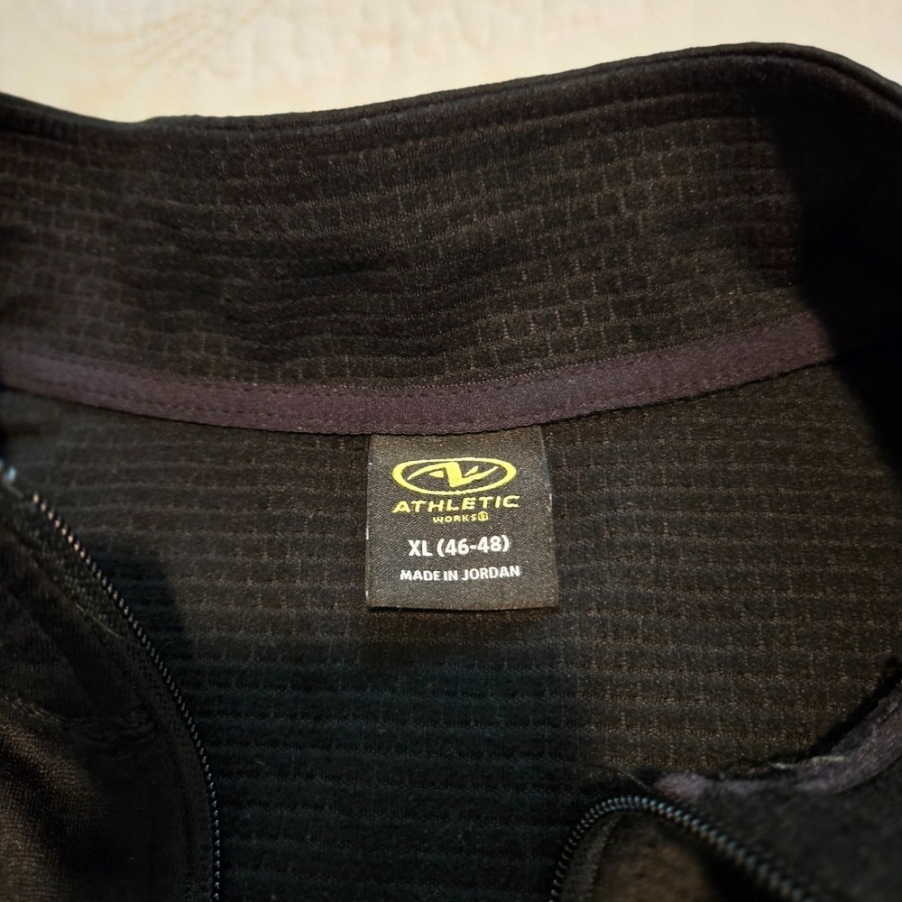 Athletic Works Unisex Zip Up Jacket Sz XL Stand Collar Long Sleeves Hand Pockets - Picture 7 of 12